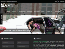 Tablet Screenshot of americaneaglelimo.com